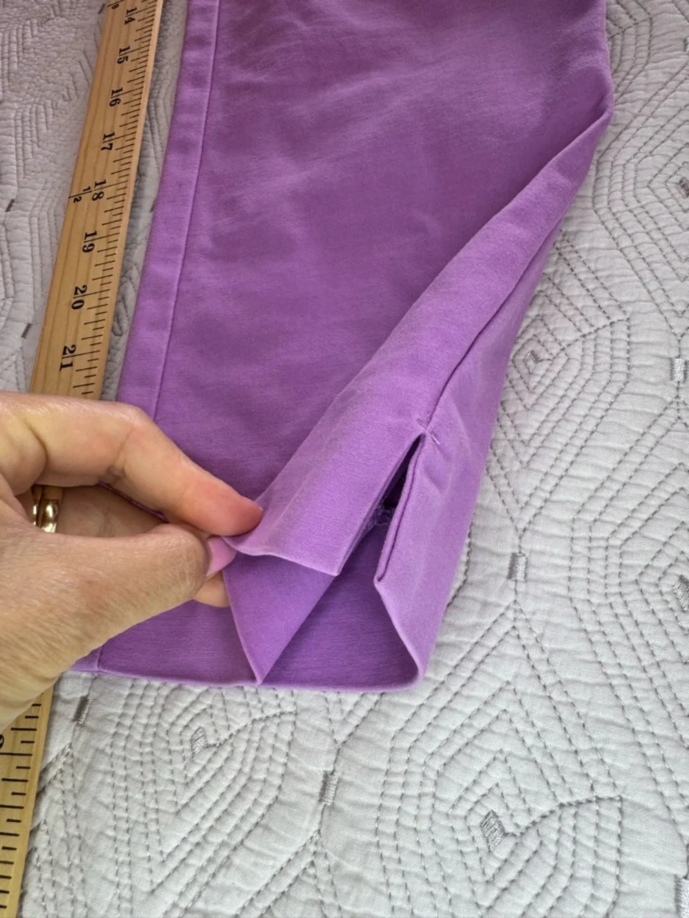 Boden Richmond Lavender Purple Lilac Ankle Pants Women's 6R Slim Tailored - Picture 14 of 16